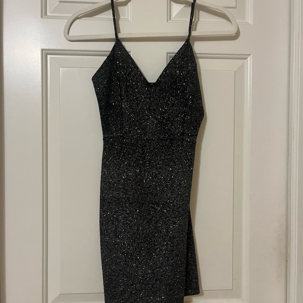 Windsor XS Sparkly Black Mini Dress!